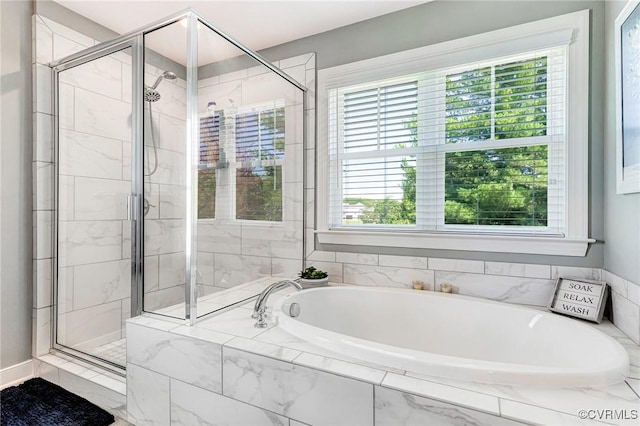 9401 Alsace Ct, Mechanicsville, VA 23116 - full bathroom featuring a shower stall and a garden tub