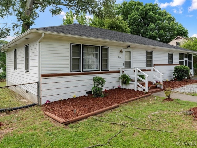 3204 Evergreen Ave, Hopewell, VA 23860 - ranch-style home featuring a shingled roof and crawl space