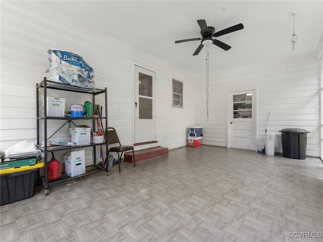 3204 Evergreen Ave, Hopewell, VA 23860 - view of patio featuring ceiling fan and entry steps