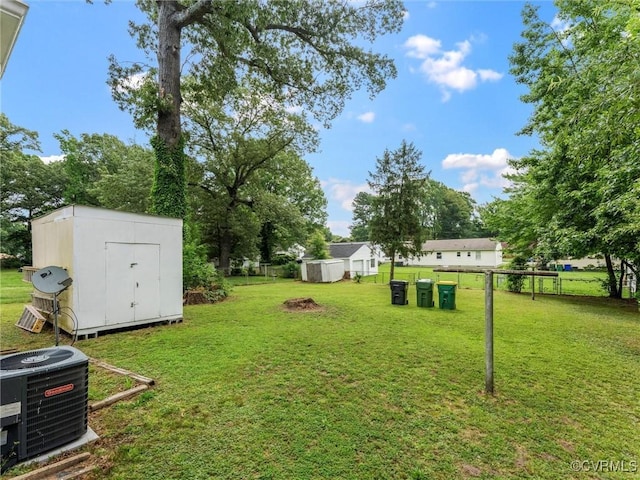 3204 Evergreen Ave, Hopewell, VA 23860 - view of grassy yard featuring a storage unit