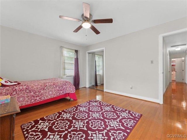 3204 Evergreen Ave, Hopewell, VA 23860 - bedroom featuring attic access, wood finished floors, and ceiling fan
