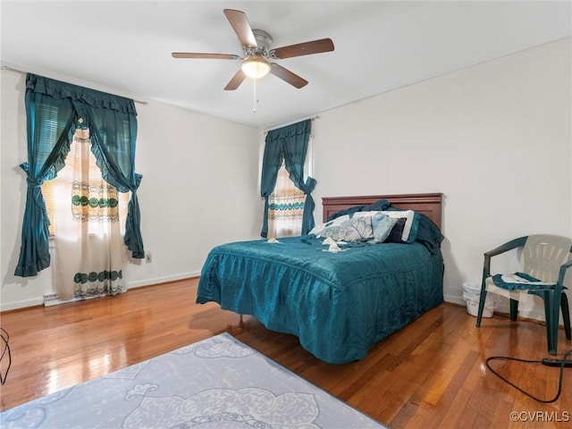 3204 Evergreen Ave, Hopewell, VA 23860 - bedroom featuring wood finished floors and ceiling fan