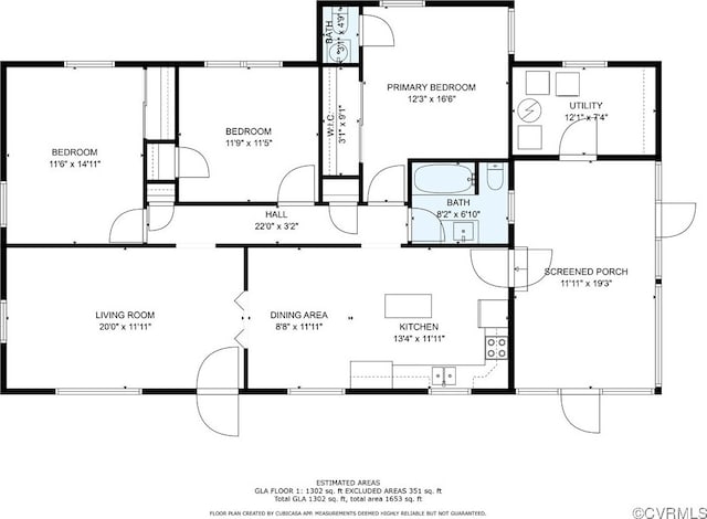 3204 Evergreen Ave, Hopewell, VA 23860 - view of floor plan / room layout