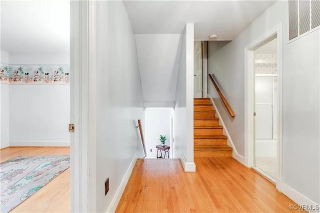 1600 Donora Ct, Henrico, VA 23229 - stairway featuring wood finished floors and baseboards
