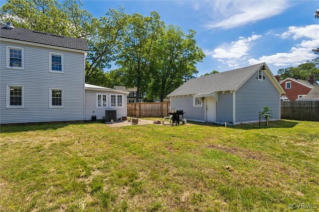 3608 Shell Rd, Newport News, VA 23661 - fenced backyard featuring a patio and an outdoor structure