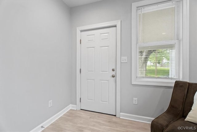 1808 N 20th St, Richmond, VA 23223 - entryway featuring baseboards and light wood-type flooring
