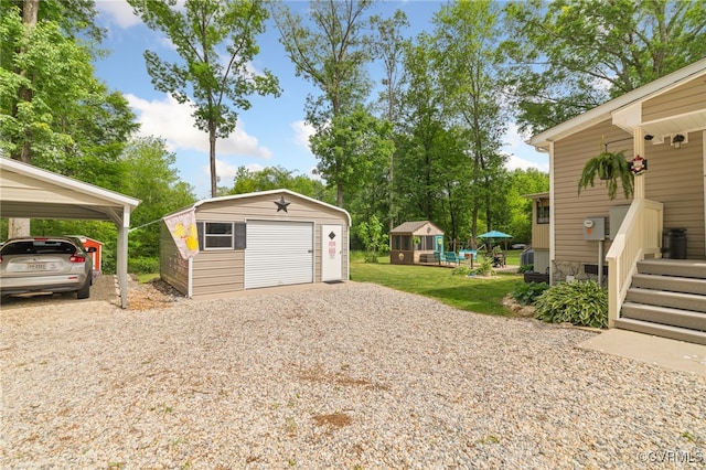 14231 Dykeland Rd, Amelia Courthouse, VA 23002 - detached garage with driveway