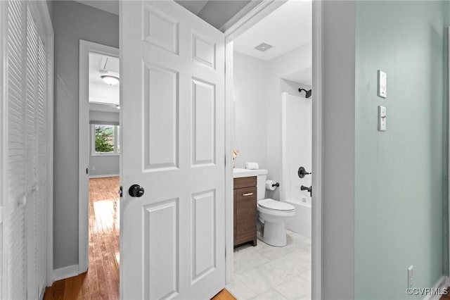 3110 Lake Shire Ct Unit 3110, Richmond, VA 23235 - bathroom with vanity and washtub / shower combination