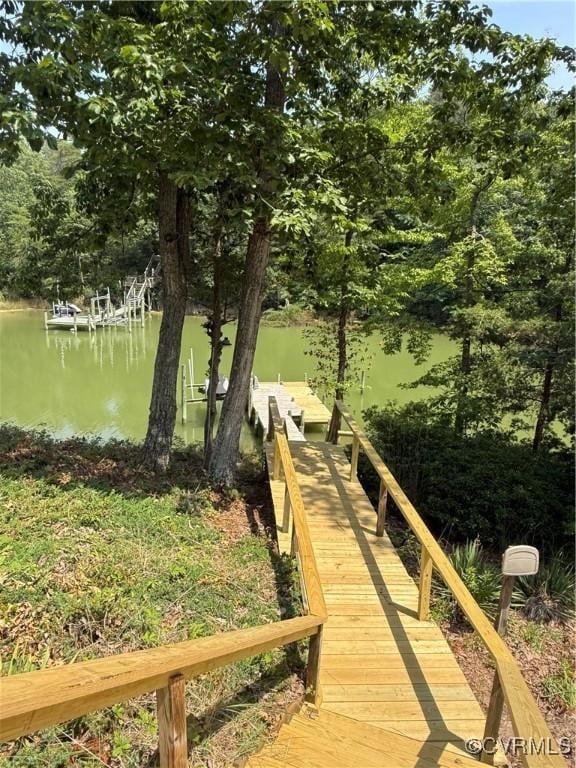 616 Long Point Ln, Topping, VA 23169 - dock featuring a water view