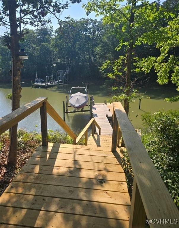 616 Long Point Ln, Topping, VA 23169 - dock area featuring a water view