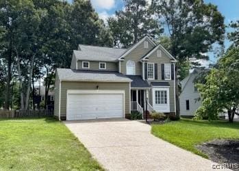 5905 Maybrook Dr, Henrico, VA 23059 - traditional home with driveway and an attached garage