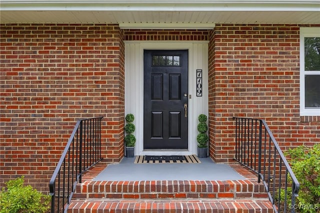7709 Yolanda Rd, Henrico, VA 23229 - entrance to property featuring brick siding