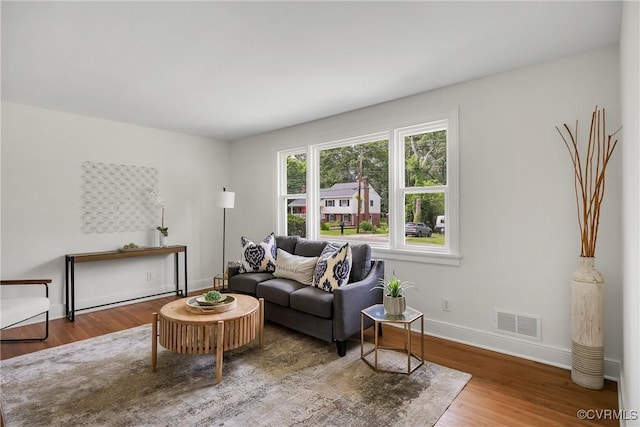 7709 Yolanda Rd, Henrico, VA 23229 - living area featuring wood finished floors and baseboards