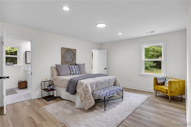 7709 Yolanda Rd, Henrico, VA 23229 - bedroom featuring light wood-style floors and recessed lighting