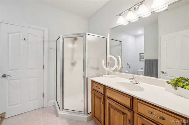 3631 Cannon Ridge Ct, Midlothian, VA 23113 - full bath featuring vanity, a stall shower, and tile patterned floors