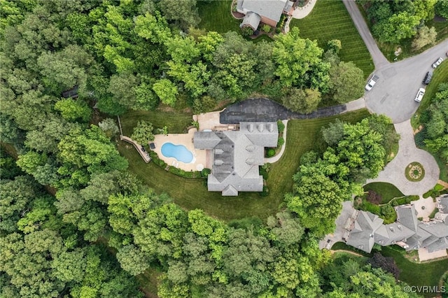 3631 Cannon Ridge Ct, Midlothian, VA 23113 - aerial view of property and surrounding area featuring a pool area