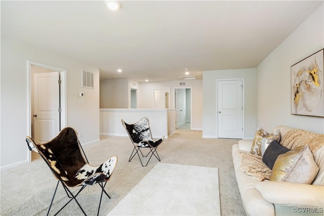 15037 Hazelbury Cir, Midlothian, VA 23112 - living area featuring light carpet and recessed lighting