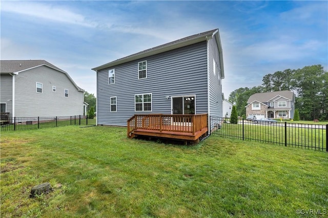 15037 Hazelbury Cir, Midlothian, VA 23112 - rear view of property featuring a deck and a fenced backyard