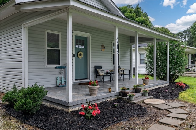 3315 Romancoke Ave, West Point, VA 23181 - doorway to property featuring a porch