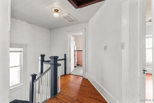 224 Hamilton Ave, Colonial Heights, VA 23834 - hall featuring an upstairs landing and wood finished floors
