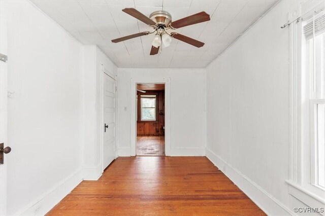 224 Hamilton Ave, Colonial Heights, VA 23834 - unfurnished room with light wood-style floors and a ceiling fan