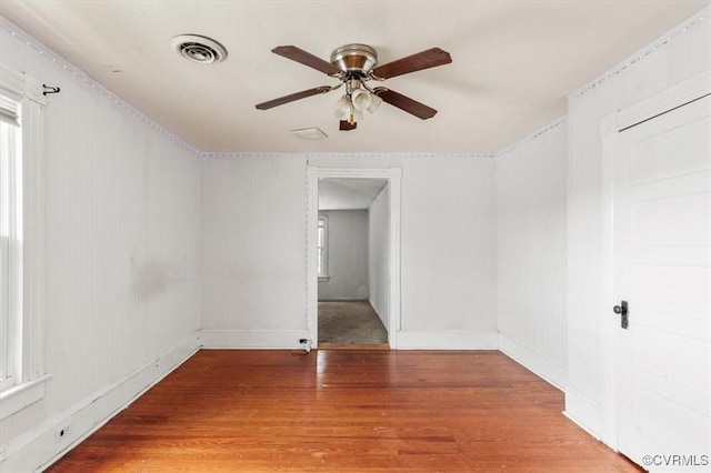 224 Hamilton Ave, Colonial Heights, VA 23834 - spare room with light wood-style flooring and ceiling fan