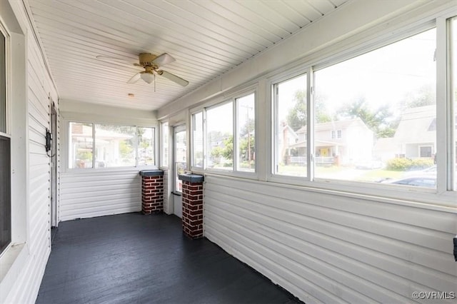 224 Hamilton Ave, Colonial Heights, VA 23834 - sunroom with ceiling fan
