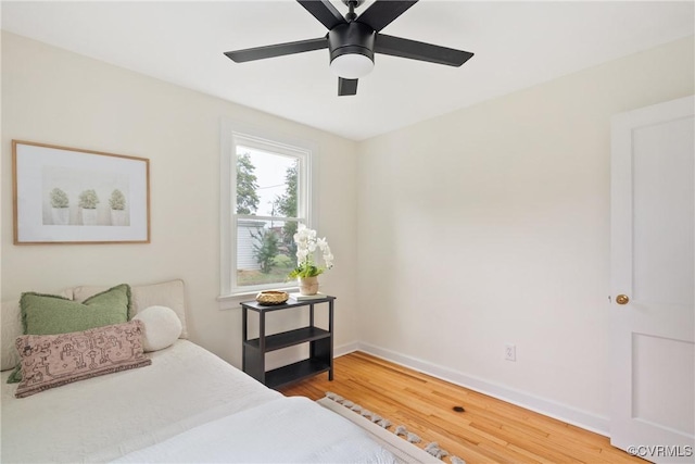 8467 Shady Grove Rd, Mechanicsville, VA 23116 - bedroom with wood finished floors and ceiling fan