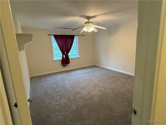 14005 Cooperton Cir, Chester, VA 23836 - spare room featuring carpet flooring and a ceiling fan