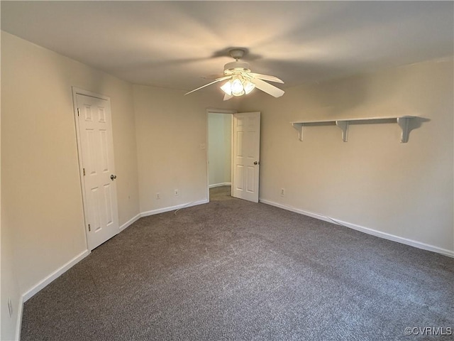 14005 Cooperton Cir, Chester, VA 23836 - unfurnished bedroom with dark carpet and a ceiling fan