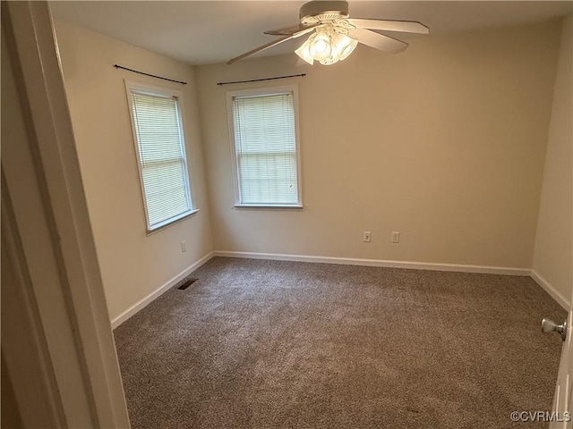 14005 Cooperton Cir, Chester, VA 23836 - carpeted empty room featuring baseboards and a ceiling fan