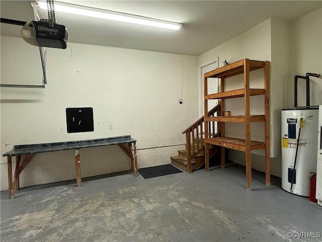 14005 Cooperton Cir, Chester, VA 23836 - basement featuring water heater and stairs