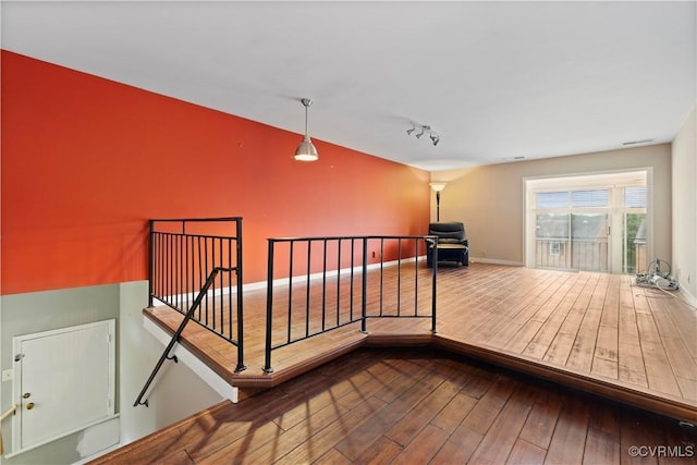 21 Rock Garden Ln, Henrico, VA 23228 - stairway with hardwood / wood-style floors