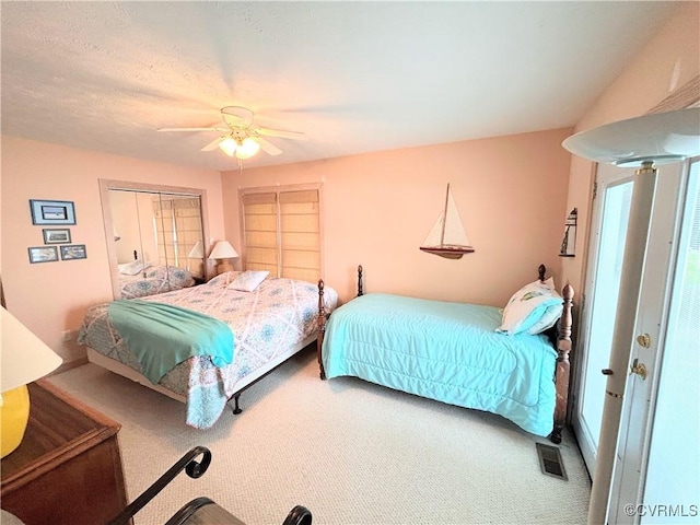 4030 Wellfords Wharf Rd, Warsaw, VA 22572 - bedroom featuring carpet flooring and a ceiling fan