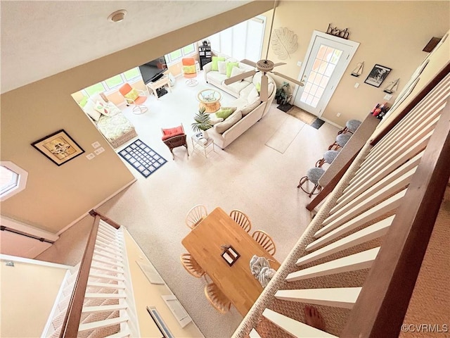 4030 Wellfords Wharf Rd, Warsaw, VA 22572 - living area with baseboards