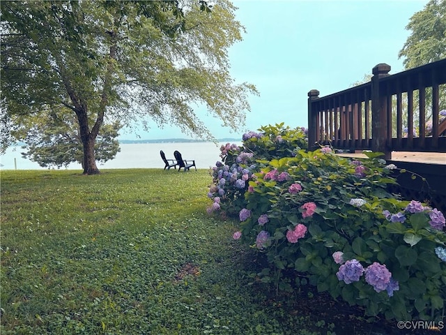 4030 Wellfords Wharf Rd, Warsaw, VA 22572 - view of green lawn featuring a water view