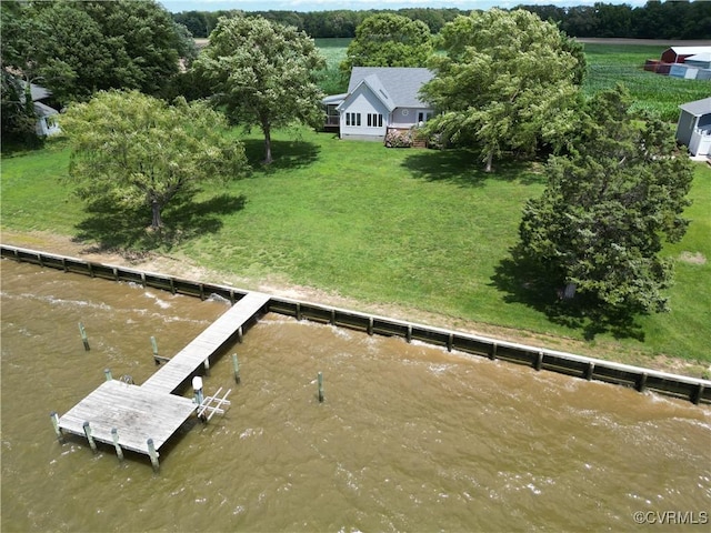 4030 Wellfords Wharf Rd, Warsaw, VA 22572 - aerial view of property and surrounding area featuring a nearby body of water