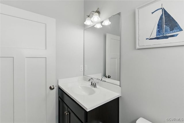 6906 Stafford Park Dr, Moseley, VA 23120 - bathroom featuring vanity and toilet