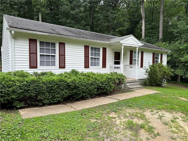 3700 Butor Rd, North Prince George, VA 23860 - ranch-style home with a front yard