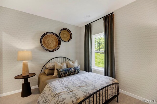 15707 Greenhart Dr, Chesterfield, VA 23832 - bedroom with wallpapered walls and carpet flooring