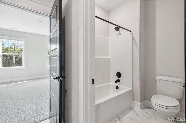 5-6 Pocahontas Trl, Providence Forge, VA 23089 - full bath featuring shower / tub combination and marble look tiles