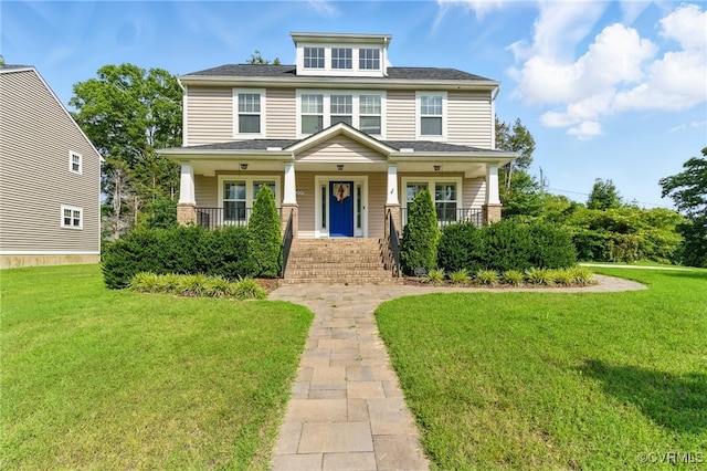 2201 Vandover Rd, Henrico, VA 23229 - traditional style home featuring a front yard and a porch