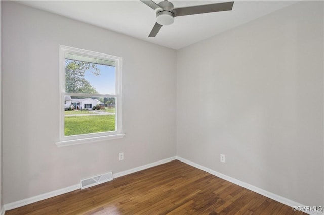 8238 Lansdowne Rd, Mechanicsville, VA 23116 - unfurnished room with wood finished floors and ceiling fan