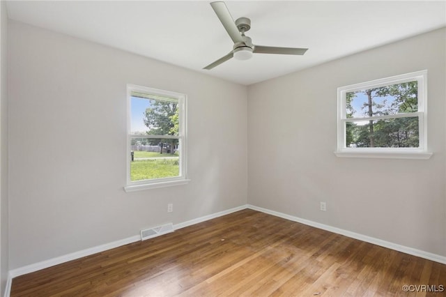 8238 Lansdowne Rd, Mechanicsville, VA 23116 - unfurnished room with wood finished floors and ceiling fan