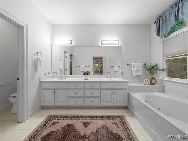 9313 Owl Trace Ct, Chesterfield, VA 23838 - full bath with double vanity and a tub with jets