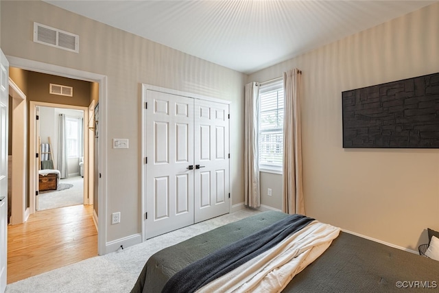 15813 Maclear Dr, Midlothian, VA 23112 - bedroom with light colored carpet and a closet