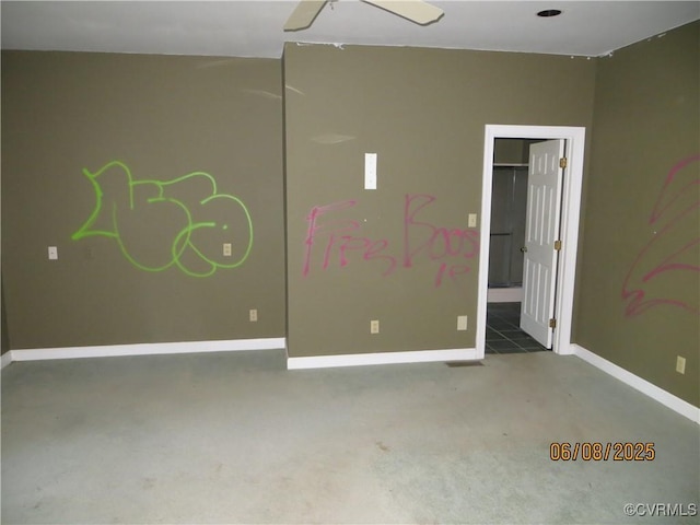 9630 Beaver Bridge Rd, Chesterfield, VA 23838 - spare room with carpet floors and ceiling fan