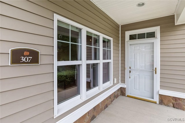 307 Kernel Ct, North Chesterfield, VA 23236 - doorway to property with a porch