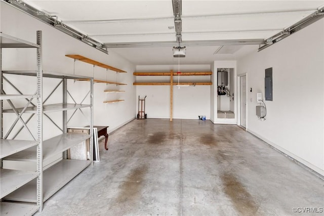 307 Kernel Ct, North Chesterfield, VA 23236 - garage with electric panel and a garage door opener