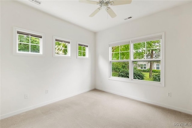 307 Kernel Ct, North Chesterfield, VA 23236 - spare room with light colored carpet and a ceiling fan